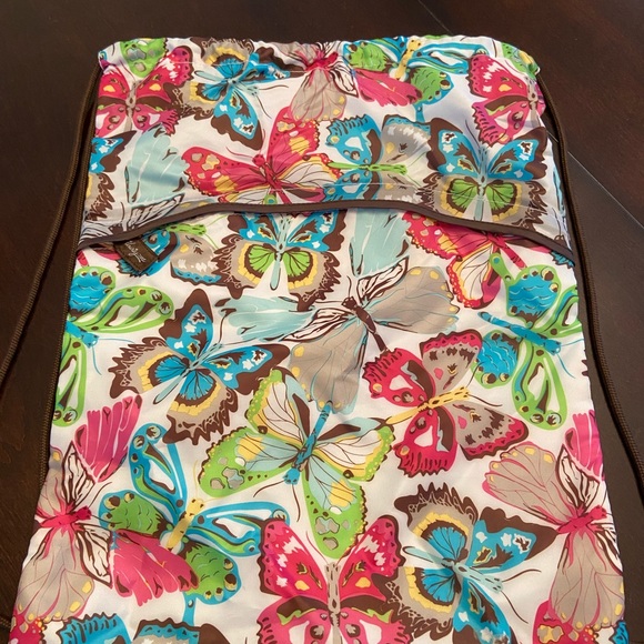 Thirty-One Butterfly Drawstring Backpack. New!